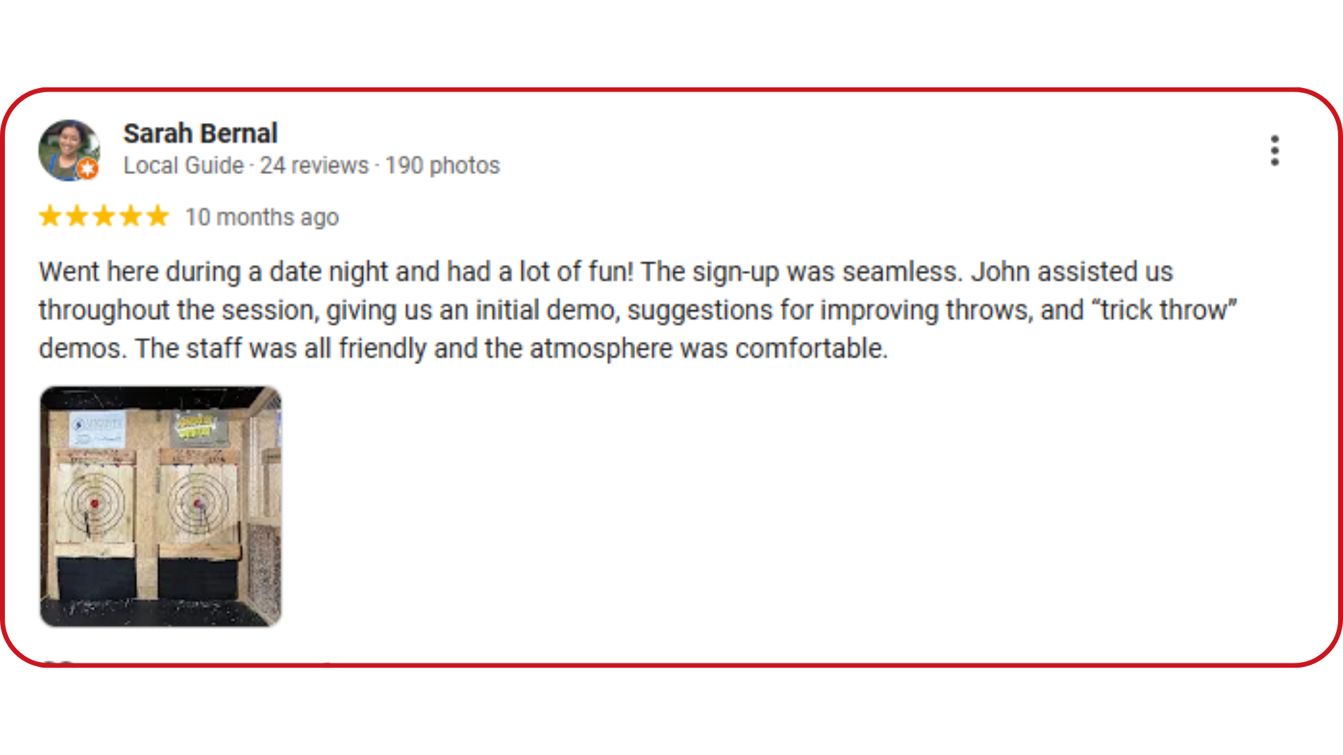 review sarah
